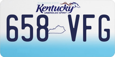 KY license plate 658VFG