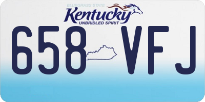 KY license plate 658VFJ