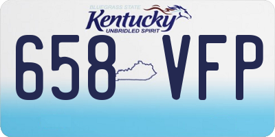 KY license plate 658VFP