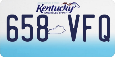 KY license plate 658VFQ