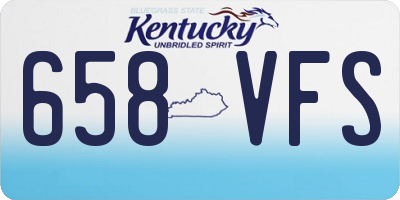 KY license plate 658VFS