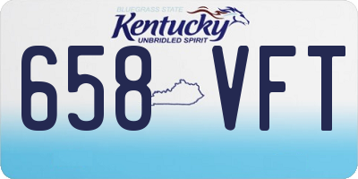KY license plate 658VFT