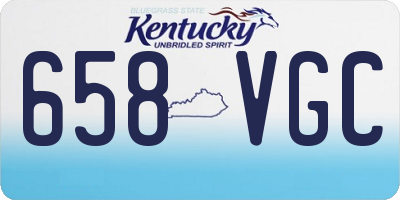 KY license plate 658VGC