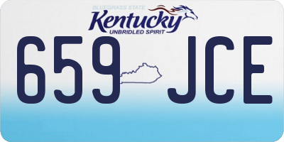 KY license plate 659JCE