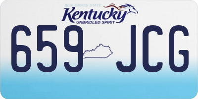 KY license plate 659JCG