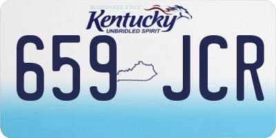 KY license plate 659JCR