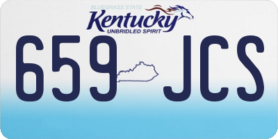 KY license plate 659JCS