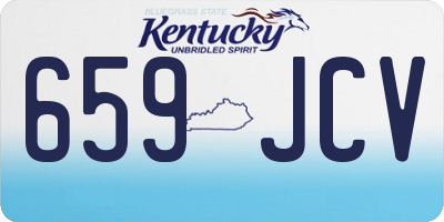 KY license plate 659JCV