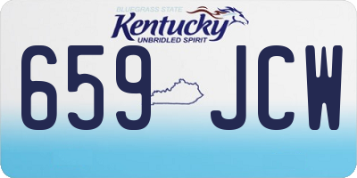 KY license plate 659JCW