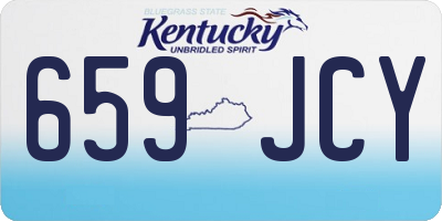 KY license plate 659JCY