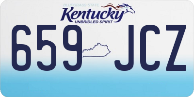 KY license plate 659JCZ