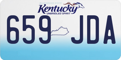 KY license plate 659JDA