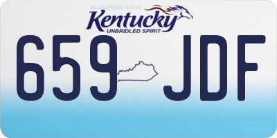 KY license plate 659JDF