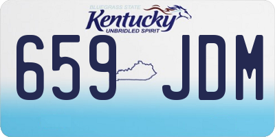 KY license plate 659JDM