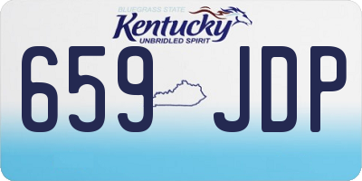 KY license plate 659JDP