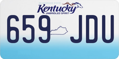 KY license plate 659JDU