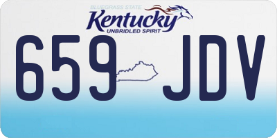 KY license plate 659JDV