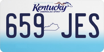 KY license plate 659JES