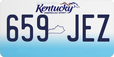 KY license plate 659JEZ