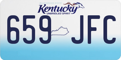 KY license plate 659JFC