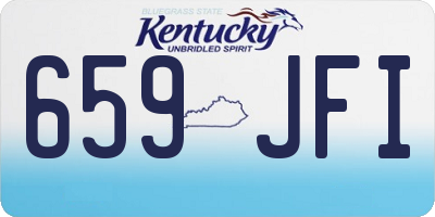 KY license plate 659JFI
