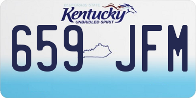 KY license plate 659JFM
