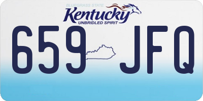 KY license plate 659JFQ