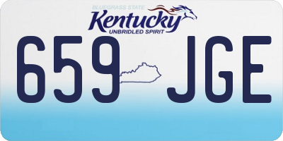 KY license plate 659JGE