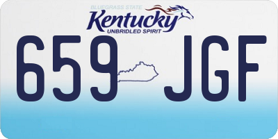 KY license plate 659JGF