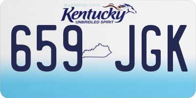KY license plate 659JGK
