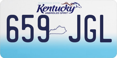 KY license plate 659JGL