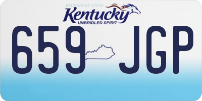 KY license plate 659JGP