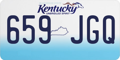 KY license plate 659JGQ