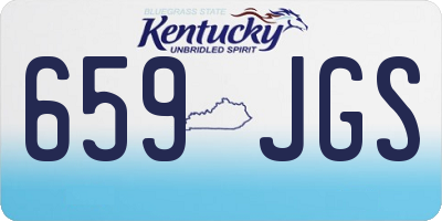 KY license plate 659JGS
