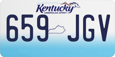 KY license plate 659JGV