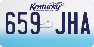 KY license plate 659JHA