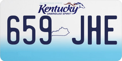 KY license plate 659JHE