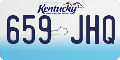 KY license plate 659JHQ