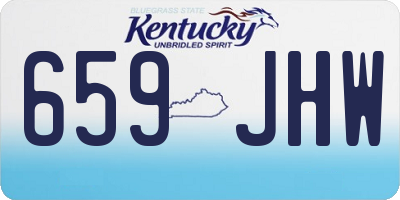 KY license plate 659JHW