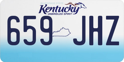 KY license plate 659JHZ