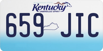 KY license plate 659JIC
