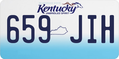 KY license plate 659JIH