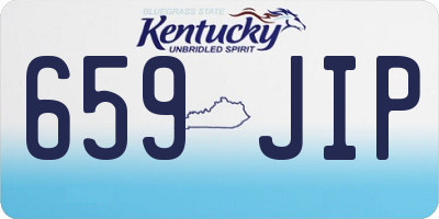 KY license plate 659JIP
