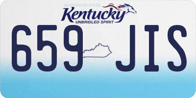 KY license plate 659JIS