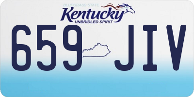 KY license plate 659JIV