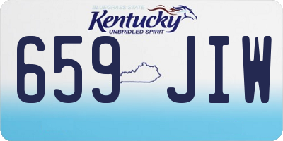 KY license plate 659JIW