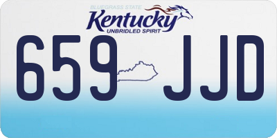 KY license plate 659JJD