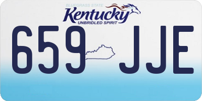 KY license plate 659JJE
