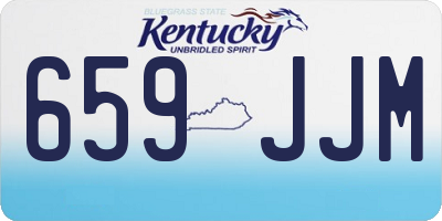 KY license plate 659JJM