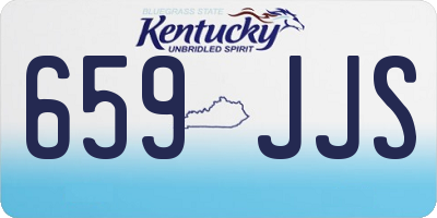 KY license plate 659JJS